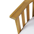 MacArthur Acacia Wood Loveseat by Christopher Knight Home