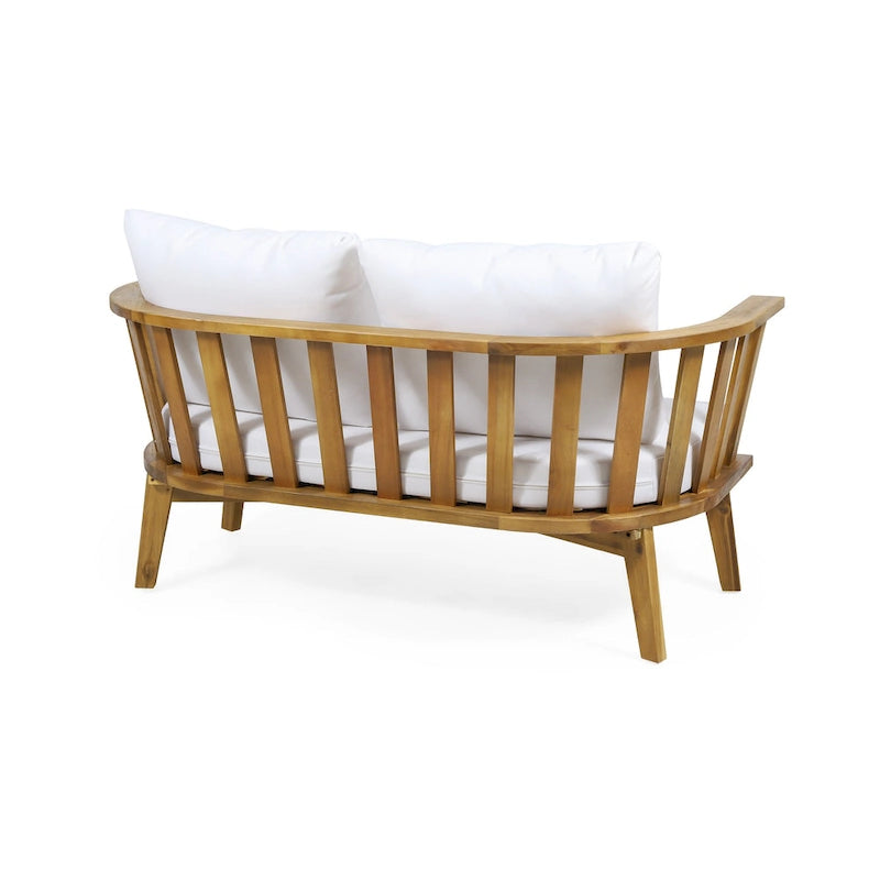 MacArthur Acacia Wood Loveseat by Christopher Knight Home
