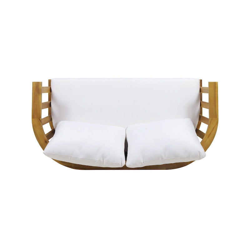 MacArthur Acacia Wood Loveseat by Christopher Knight Home