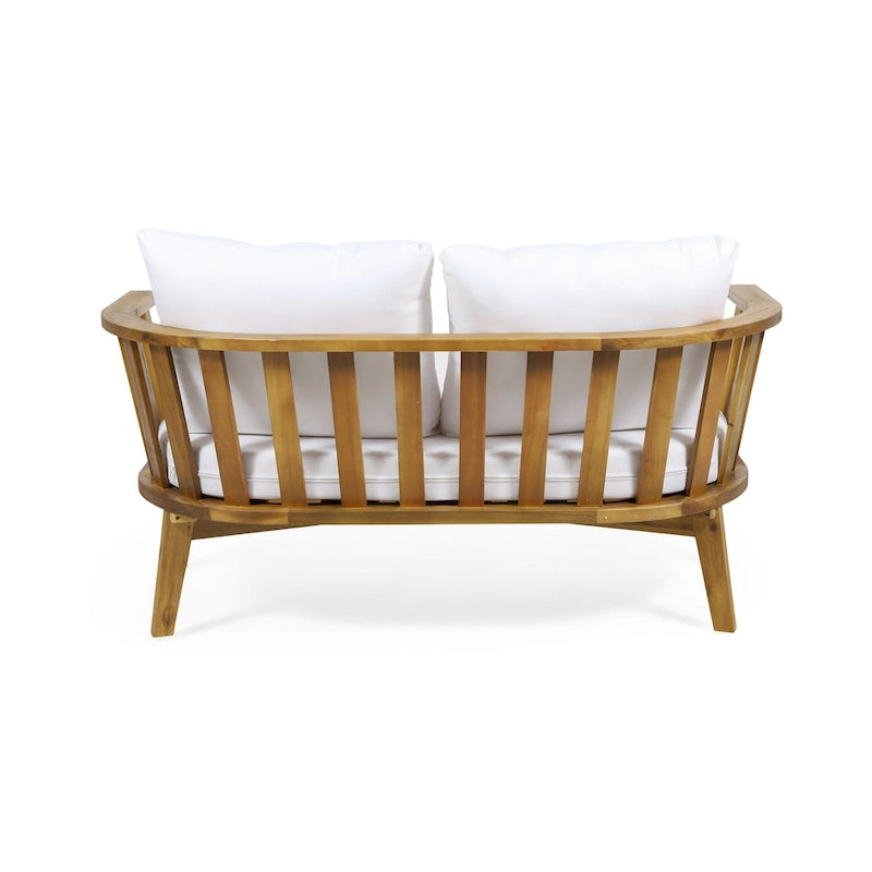 MacArthur Acacia Wood Loveseat by Christopher Knight Home