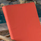 Perla Outdoor Acacia Wood Chaise Lounge with Cushion by Christopher Knight Home