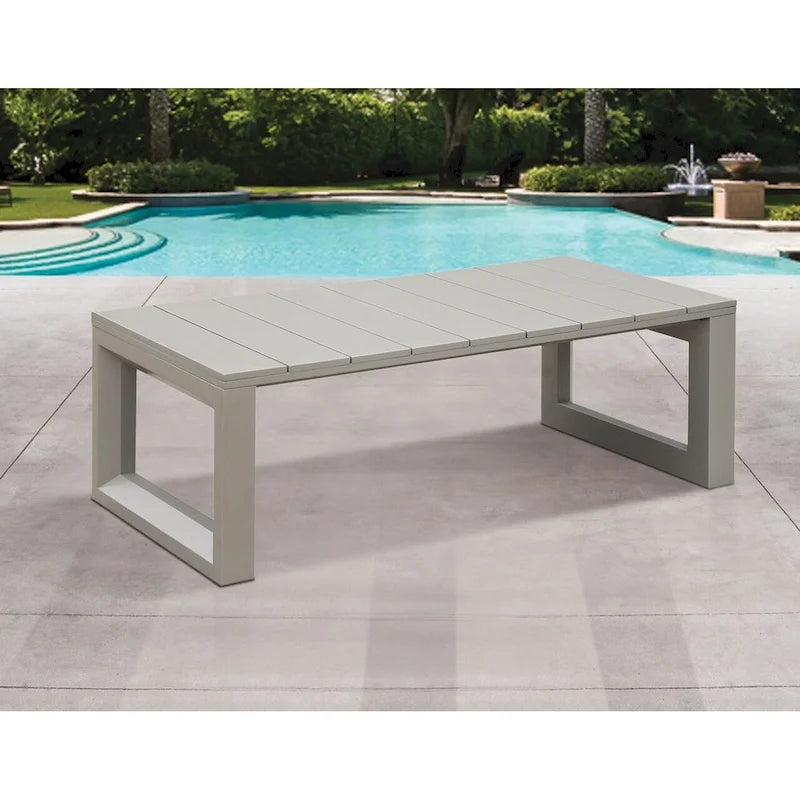 Diglur Patio Cocktail Table, Gray
