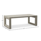 Diglur Patio Cocktail Table, Gray