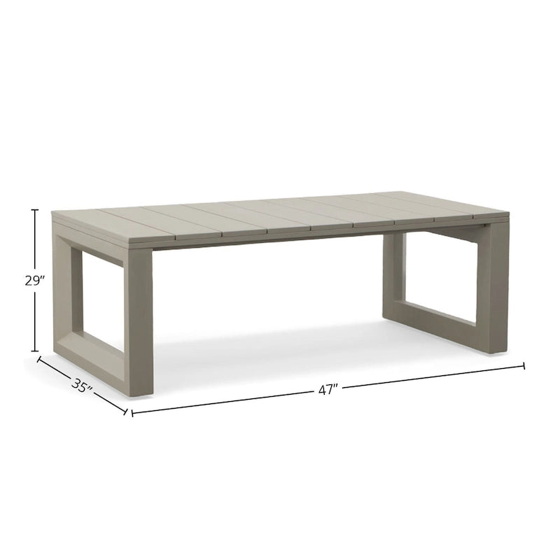 Diglur Patio Cocktail Table, Gray
