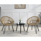 Voit Transitional 3-Piece Aluminum Outdoor Bistro Set by Furniture of America