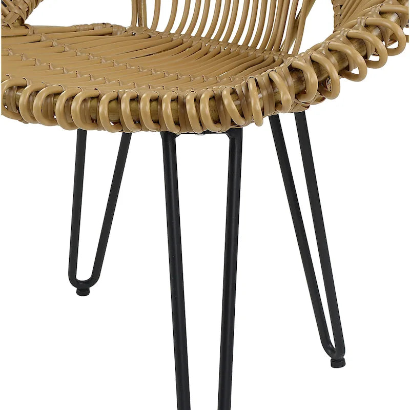 Voit Transitional 3-Piece Aluminum Outdoor Bistro Set by Furniture of America