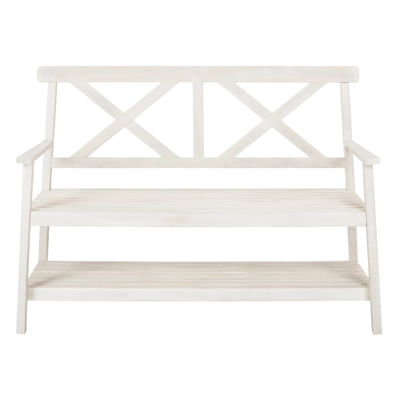 SAFAVIEH Outdoor Beatrijs Bench - 49Wx22Dx35H