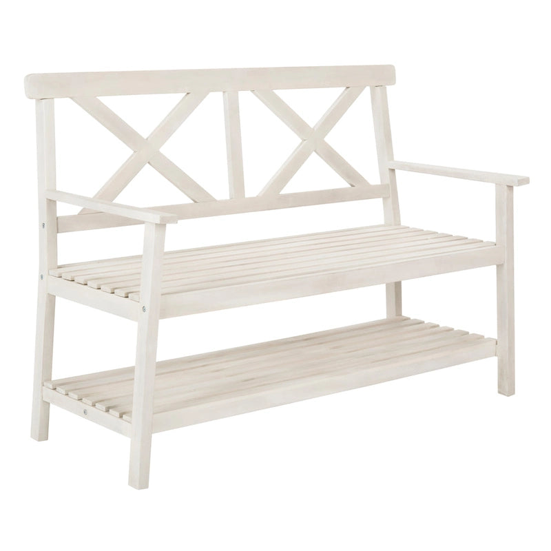 SAFAVIEH Outdoor Beatrijs Bench - 49Wx22Dx35H