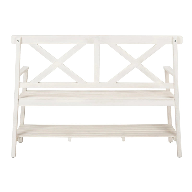 SAFAVIEH Outdoor Beatrijs Bench - 49Wx22Dx35H