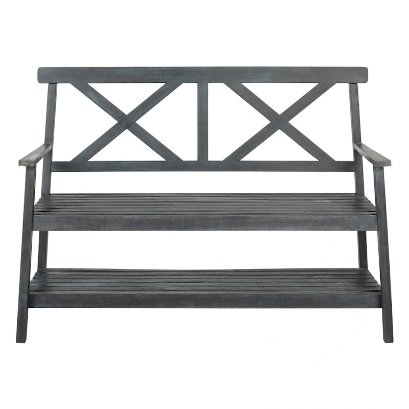 SAFAVIEH Outdoor Beatrijs Bench - 49Wx22Dx35H