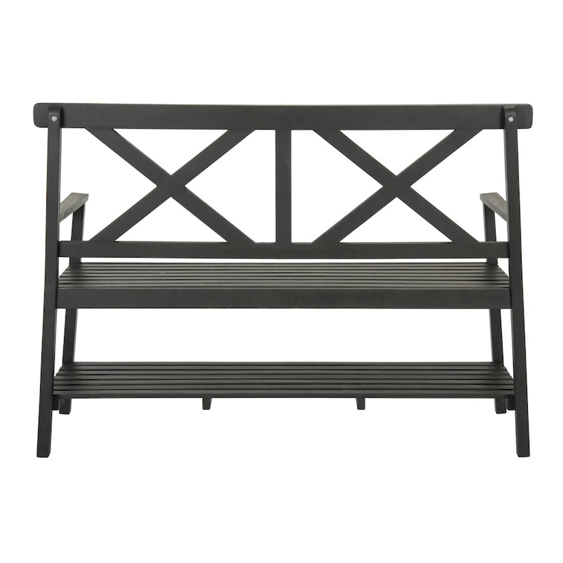 SAFAVIEH Outdoor Beatrijs Bench - 49Wx22Dx35H