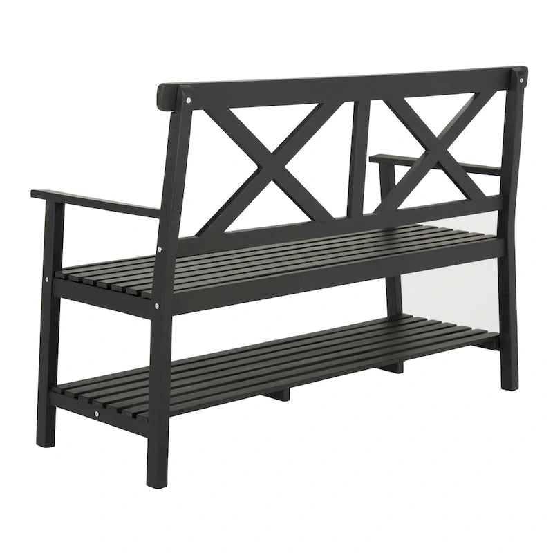 SAFAVIEH Outdoor Beatrijs Bench - 49Wx22Dx35H