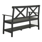 SAFAVIEH Outdoor Beatrijs Bench - 49Wx22Dx35H