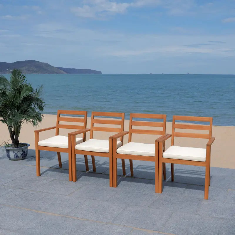 SAFAVIEH Outdoor Anzhela 5-Piece Dining Set - 59Wx35Dx30H