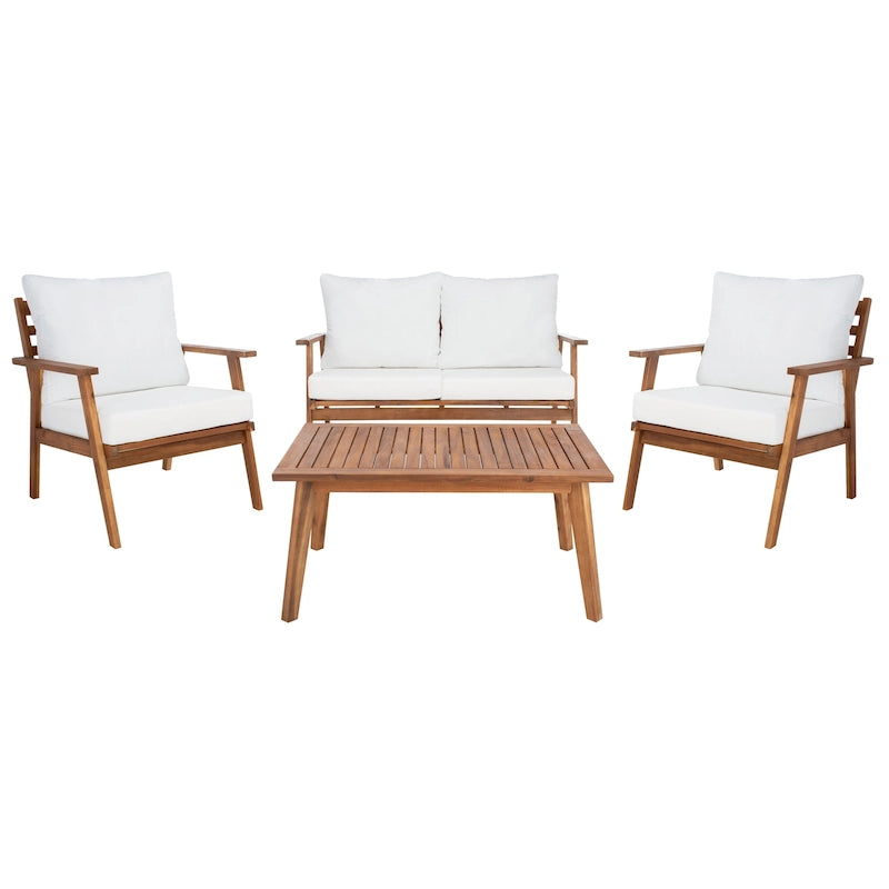 SAFAVIEH Outdoor Kimiyo 4-Piece Outdoor Set
