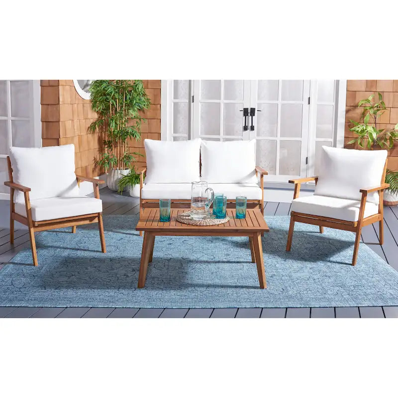 SAFAVIEH Outdoor Kimiyo 4-Piece Outdoor Set