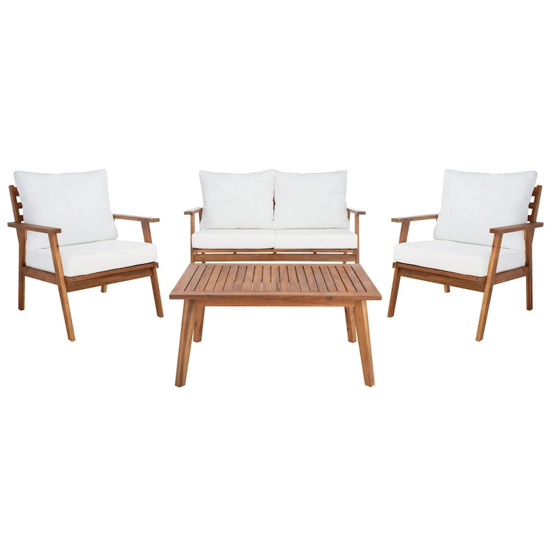 SAFAVIEH Outdoor Kimiyo 4-Piece Outdoor Set