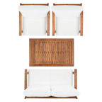 SAFAVIEH Outdoor Kimiyo 4-Piece Outdoor Set