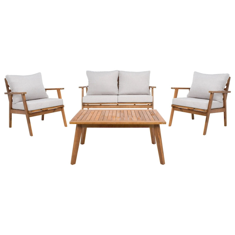 SAFAVIEH Outdoor Kimiyo 4-Piece Outdoor Set