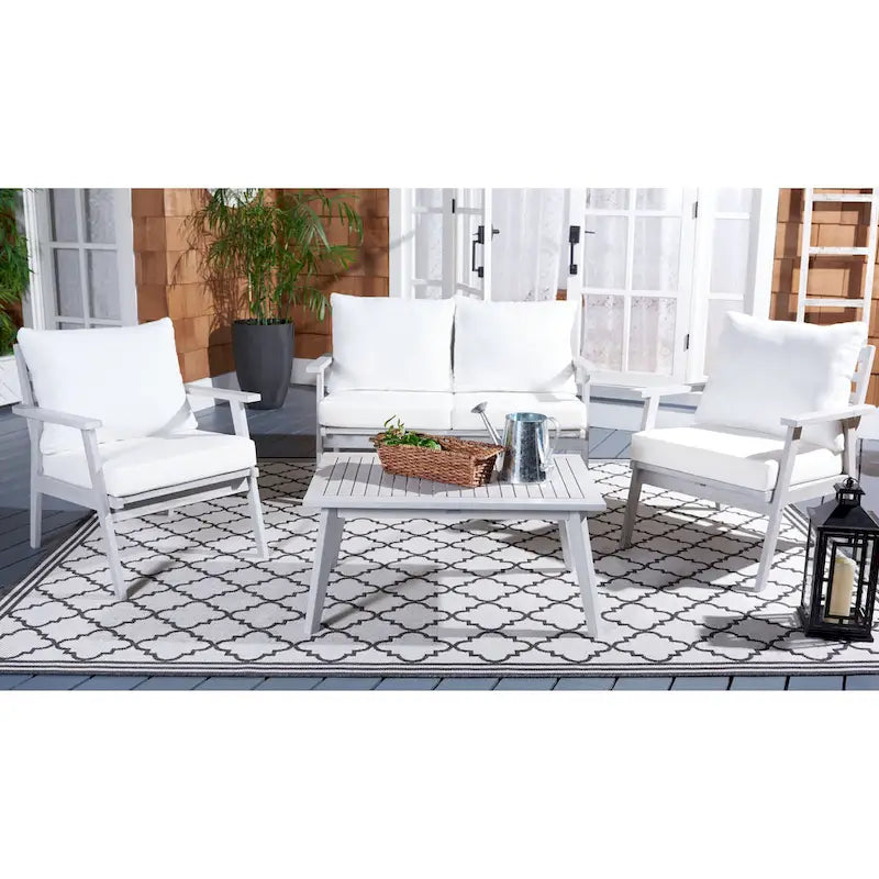 SAFAVIEH Outdoor Kimiyo 4-Piece Outdoor Set
