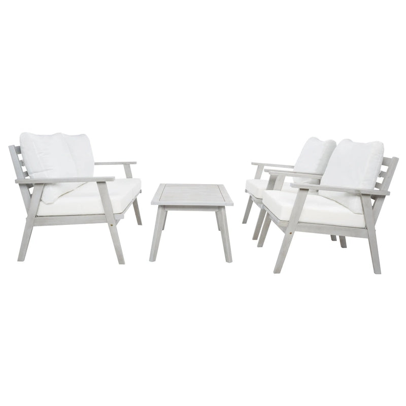 SAFAVIEH Outdoor Kimiyo 4-Piece Outdoor Set