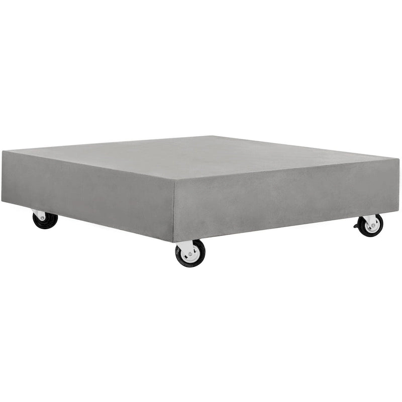 SAFAVIEH Outdoor Llio Modern Concrete Coffee Table - 31.5  W x 31.5  D x 9.8  H - 32Wx32Dx10H