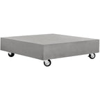 SAFAVIEH Outdoor Llio Modern Concrete Coffee Table - 31.5  W x 31.5  D x 9.8  H - 32Wx32Dx10H