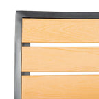 SAFAVIEH Outdoor Jaycee Chair - Black / Brown (Set of 2) - 19Wx23Dx34H