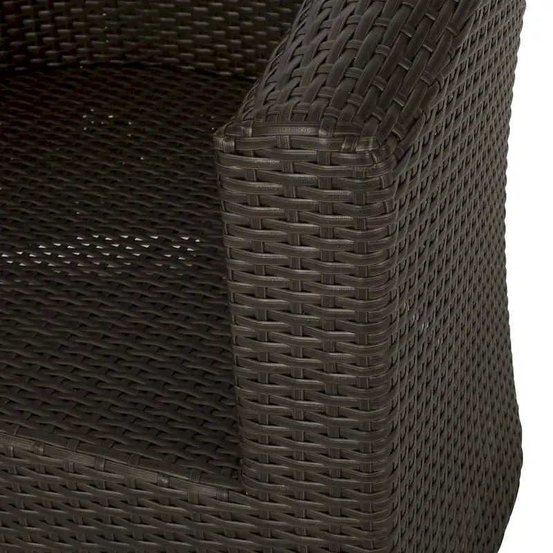 Darius Outdoor Wicker Aluminum Swivel Chair by Christopher Knight Home