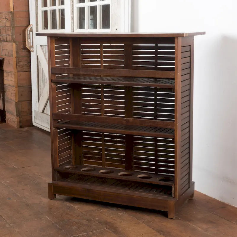 Riviera Acacia Wood Bar Table with Storage by Christopher Knight Home - 39.50 L x 16.50 W x 43.25 H