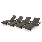 Outdoor Wicker Lounge Chairs (Set of 4) by Christopher Knight Home