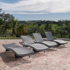 Outdoor Wicker Lounge Chairs (Set of 4) by Christopher Knight Home