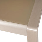 Cape Coral Outdoor 3 Seater Aluminum Sofa and Ottoman Set with Side Tables by Christopher Knight Home