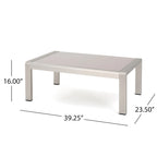 Cape Coral Outdoor Aluminum 3-piece Sofa Set by Christopher Knight Home