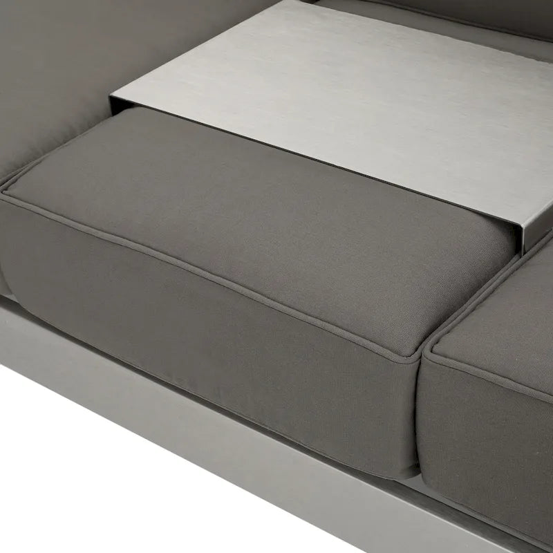 Cape Coral Outdoor Aluminum 3-piece Sofa Set by Christopher Knight Home