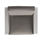 Cape Coral Outdoor 2-Seater Aluminum Club Chair Chat Set with Ottomans by Christopher Knight Home