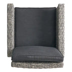 Puerta Outdoor Wicker Swivel Barstool with Cushions (Set of 4) by Christopher Knight Home