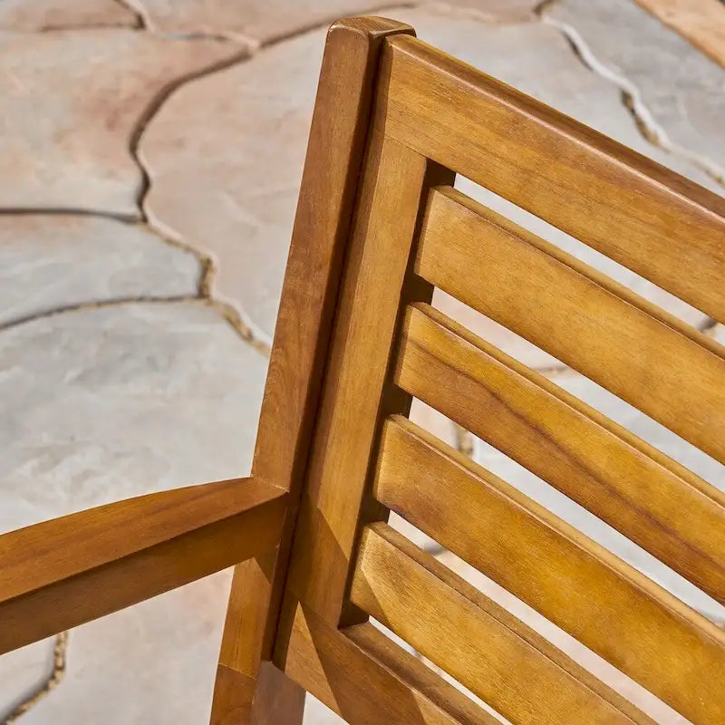 Lovell Outdoor 6-Seater Rectangular Acacia Wood Dining Set by Christopher Knight Home