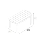 Gavil Adirondack Teak Finish Coffee Table