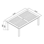 Amazonia Bombay Outdoor Patio 5pc Wood Dining Set - 5 Piece