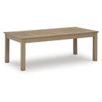 Signature Design by Ashley Hallow Creek Driftwood Outdoor Coffee Table - 48.75   W x 24.13   D x 18.13   H