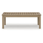 Signature Design by Ashley Hallow Creek Driftwood Outdoor Coffee Table - 48.75   W x 24.13   D x 18.13   H