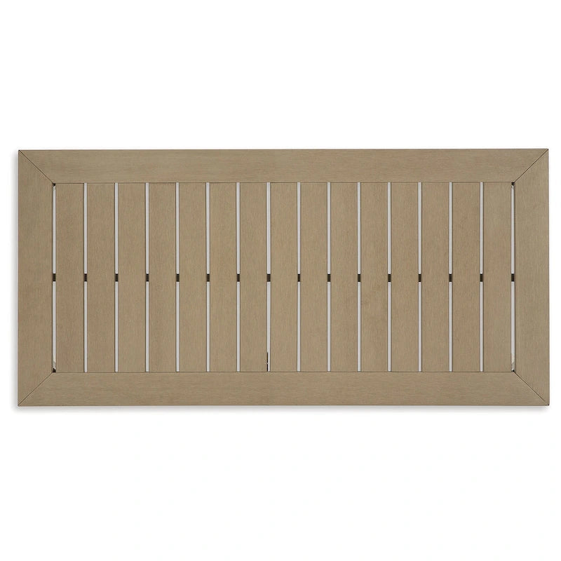 Signature Design by Ashley Hallow Creek Driftwood Outdoor Coffee Table - 48.75   W x 24.13   D x 18.13   H