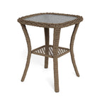 Rio Vista Sandstone Swivel Egg Chair Set with Side Table (2-Piece)