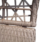 Rio Vista Sandstone Swivel Egg Chair Set with Side Table (2-Piece)