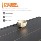 37  Square Patio Outdoor Dining Bistro Table-Nuu Garden