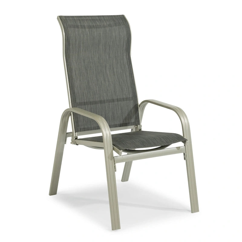Captiva Gray Aluminum 7 Piece Outdoor Dining Set - 71  x 29  x 40