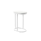 SEI Furniture Venido 2-Piece White Stone Outdoor Nesting Side Tables