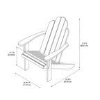 Gavil White Adirondack Chair