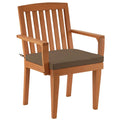 Eucalyptus Grandis Wood Dining Armchair, Chocolate by National Tree Company - N/A